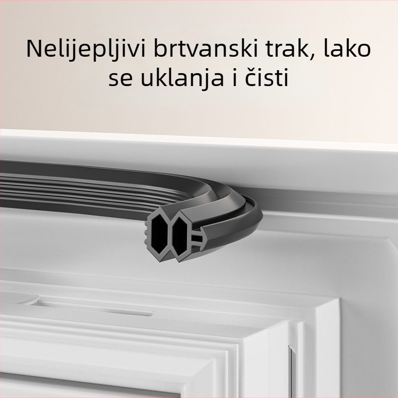 Zaptivna traka za PVC i prozore s termičkim prekidom; otporna na vjetar i sprječava propuštanje zraka zimi