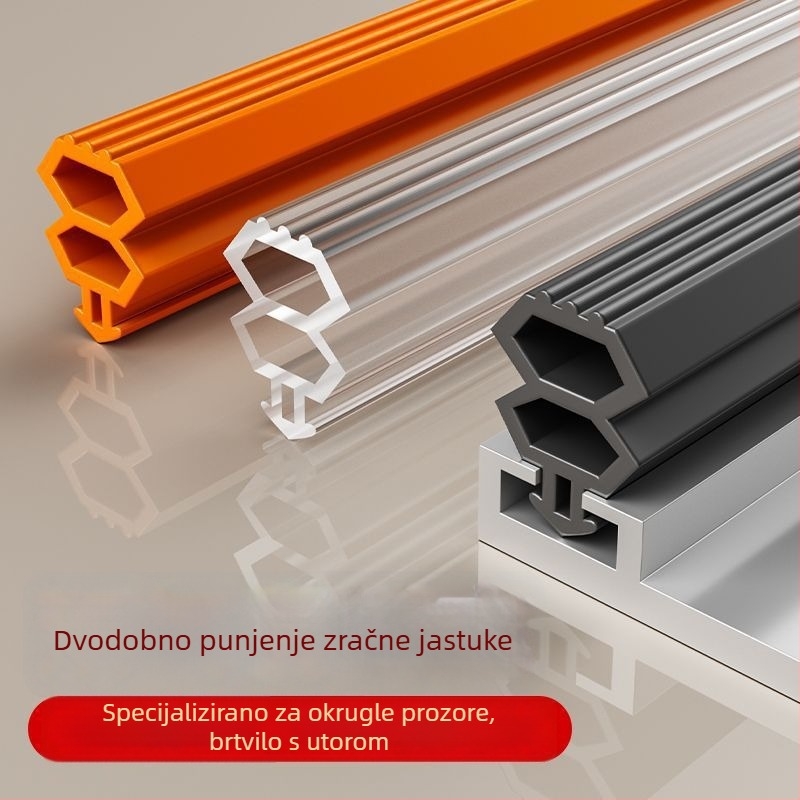 Zaptivna traka za PVC i prozore s termičkim prekidom; otporna na vjetar i sprječava propuštanje zraka zimi