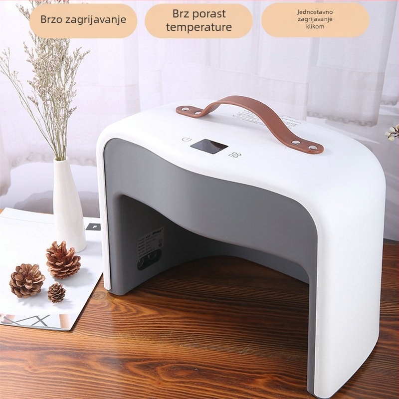 Grijač za stopala ispod stola s inteligentnom regulacijom temperature, 165W, 220V, dodirni prekidač, priključeno napajanje