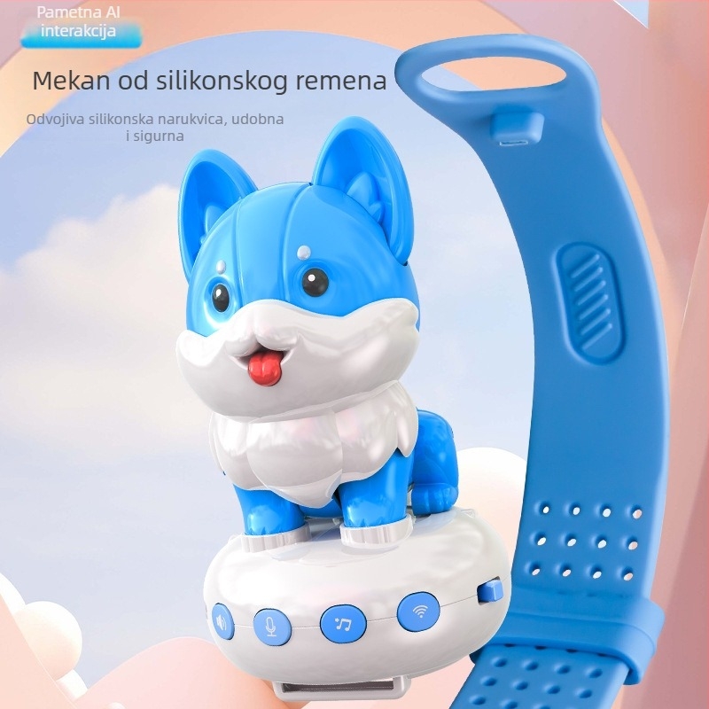 Dječja pametna sat‑igračka s AI glasovnim dijalogom, snimanje, pjevanje i ples | USB punjenje, ABS materijal, za uzrast 4–6 godina