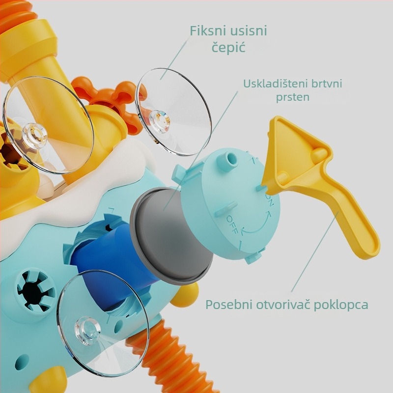 Plastična baterijski napajana igračka za kupanje – patka koja raspršuje vodu; 3C konfiguracija: igračke za 14 i više godina; 3C certifikat 2024152202051761