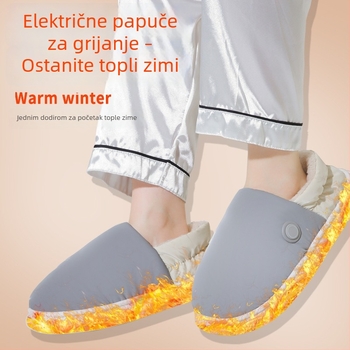 USB grijane cipele – punjive električno grijanje za hodanje, zimske tople papuče