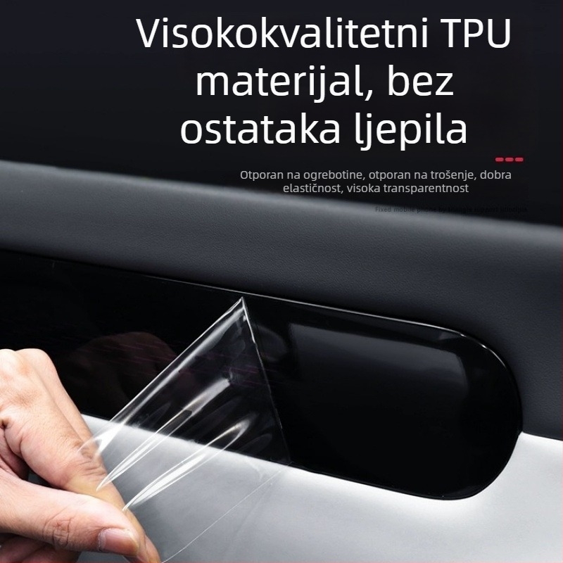 TPU interni zaštitni film za NIO ET5T – tamno crni film za središnju kontrolnu ploču i zaslon, zaštita otvora za zrak