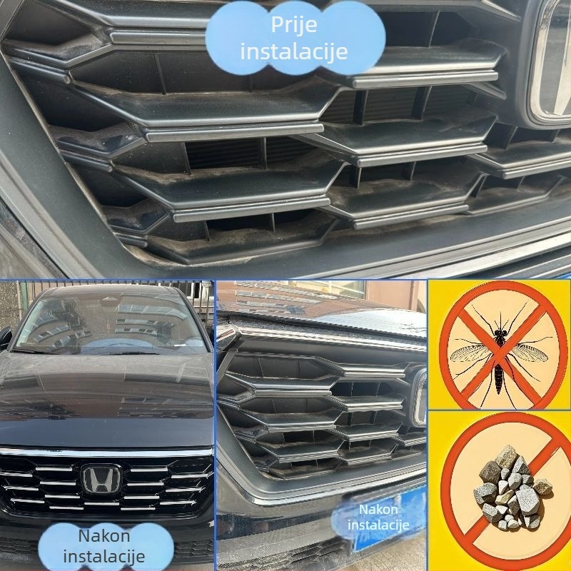 CR-V 23-24 Mreža protiv insekata za rešetku hladnjaka, kopčanje, zaštita spremnika vode, dodatak za izgled