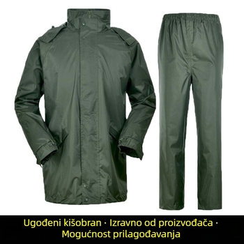 Set kišobrana i hlača za kišu, podijeljeni dizajn, za planinarenje, Oxford tkanina, PVC vodootporni sloj, uobičajena debljina
