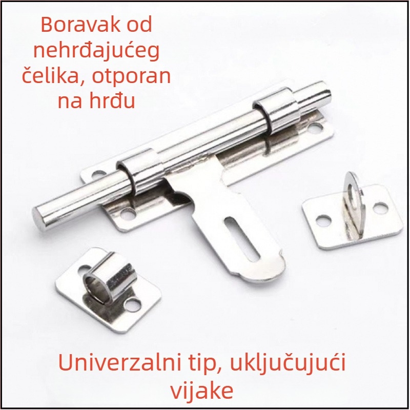 Zasun za vrata od nehrđajućeg čelika, teška konstrukcija, novi kineski stil, univerzalni tip
