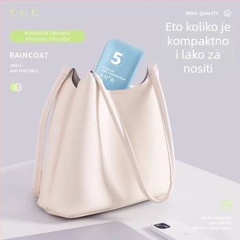 Jednokratni dječji kišni mantil, crtani dizajn, tubasto pakiranje, 1-Y