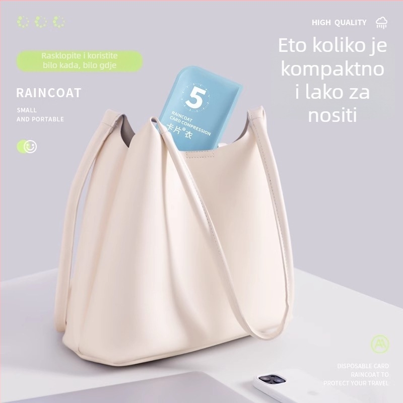 Jednokratni dječji kišni mantil, crtani dizajn, tubasto pakiranje, 1-Y