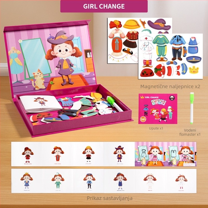 Drveni ravni puzzle — edukativna igračka za djecu 4–6 godina, Wooden Toy Tycoon