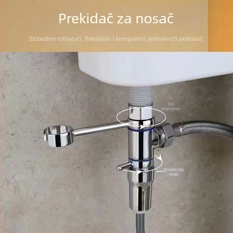 Kanalizacijski razvodni ventil za WC, ugrađen, bakar, model 6239, radni tlak 0.5–1.0 MPa, standardni unutarnji promjer