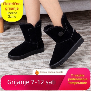 Ženske grijane papuče s krznom, USB napajanje