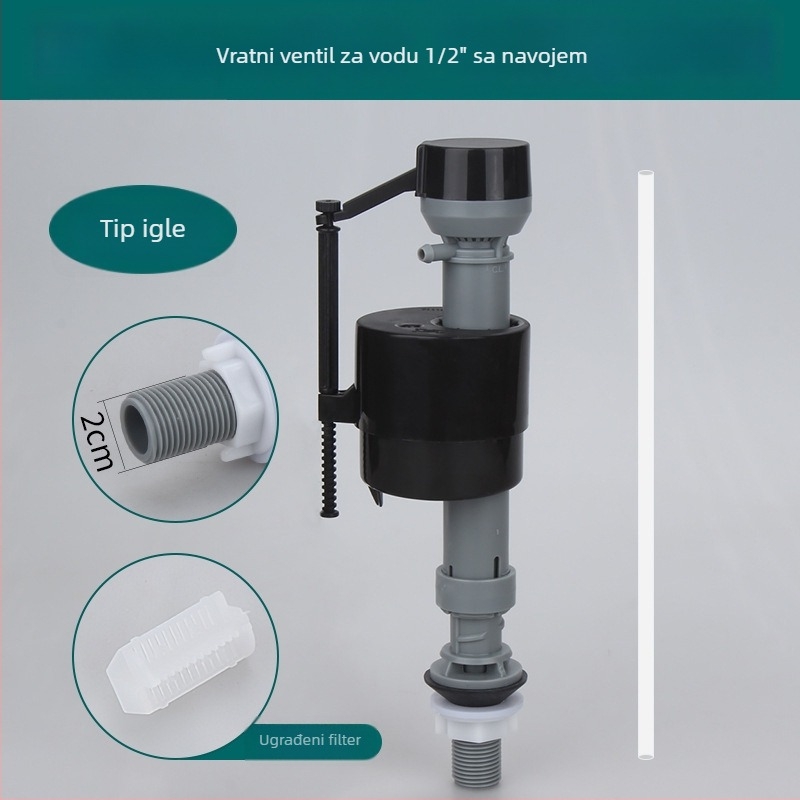 Ventil za dovod vode u WC-u, ABS konstrukcija (za ispiranje, OEM proizvodnja, bez certifikata)