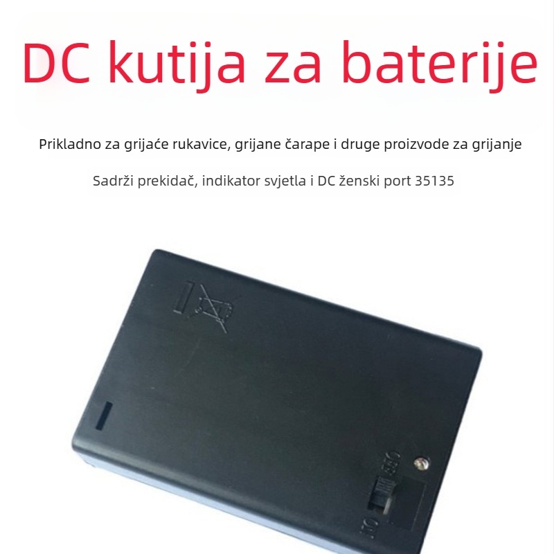Grijane papuče s USB napajanjem i pretincem za AA baterije YH475K, gornji dio od mrežaste tkanine
