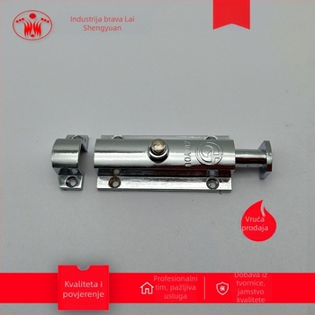 LS406 Pin-tip zatvarač za ormariće vrata, s oprugom, od plastike, cinkovog legura, nehrđajući čelik, sjajna krom završna obrada, moderan minimalistički stil
