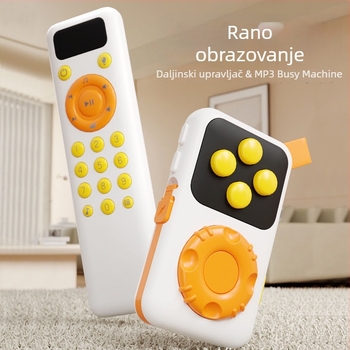 Dječja edukativna glazbena igračka s daljinskim upravljačem, reprodukcija glazbe/glasa, roditeljsko-djeca igra, ABS plastika, napajanje baterijama