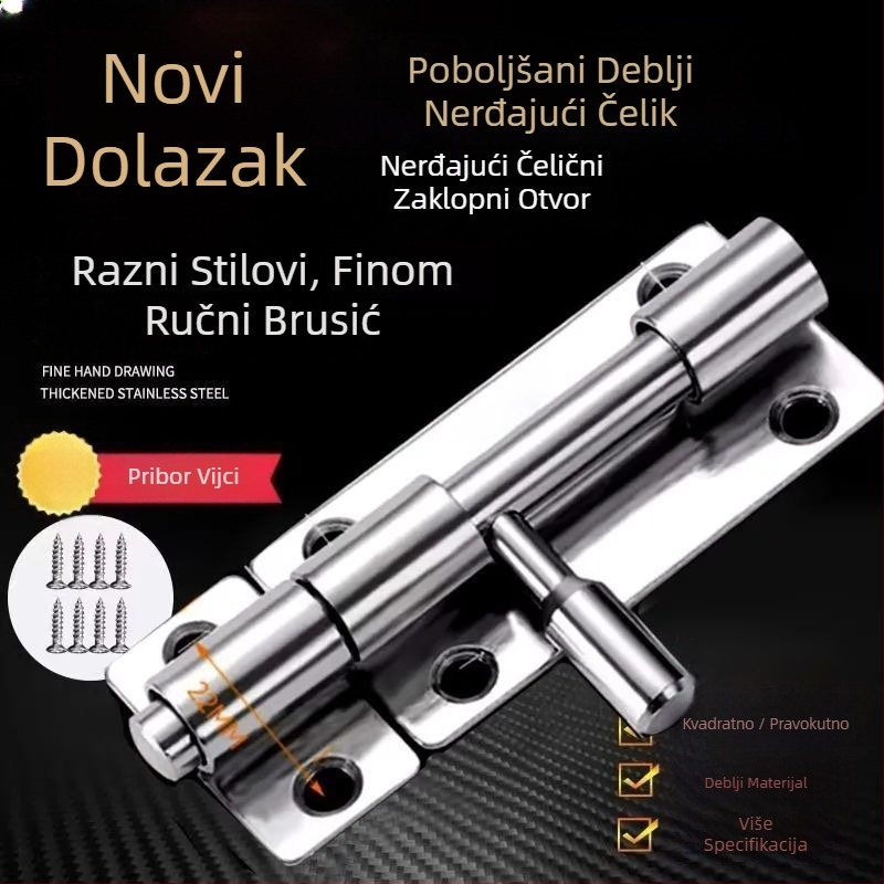 Automatski dverni zaptivač s umetnutim pinom – nehrđajući čelik, američki stil, model 1009241396