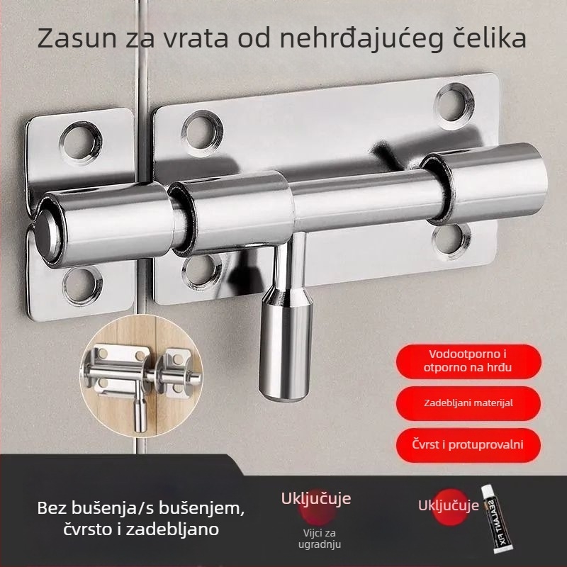 Automatski dverni zaptivač s umetnutim pinom – nehrđajući čelik, američki stil, model 1009241396