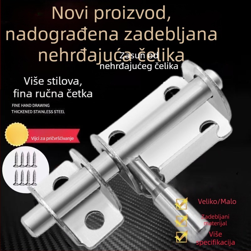 Automatski dverni zaptivač s umetnutim pinom – nehrđajući čelik, američki stil, model 1009241396