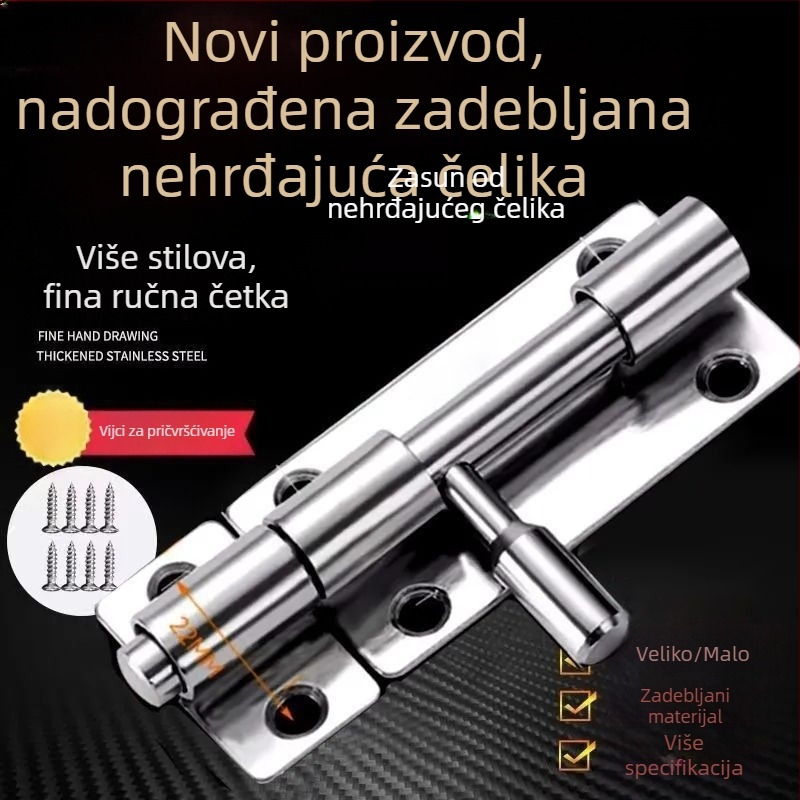 Automatski dverni zaptivač s umetnutim pinom – nehrđajući čelik, američki stil, model 1009241396