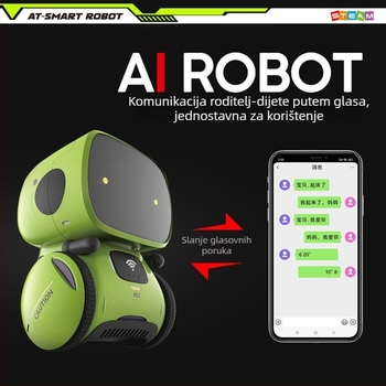 AI dijaloški robot za rano obrazovanje — obrazovni stroj priče i plesa, daljinsko upravljanje, prepoznavanje glasa, glazba/snimač, dodirna reakcija