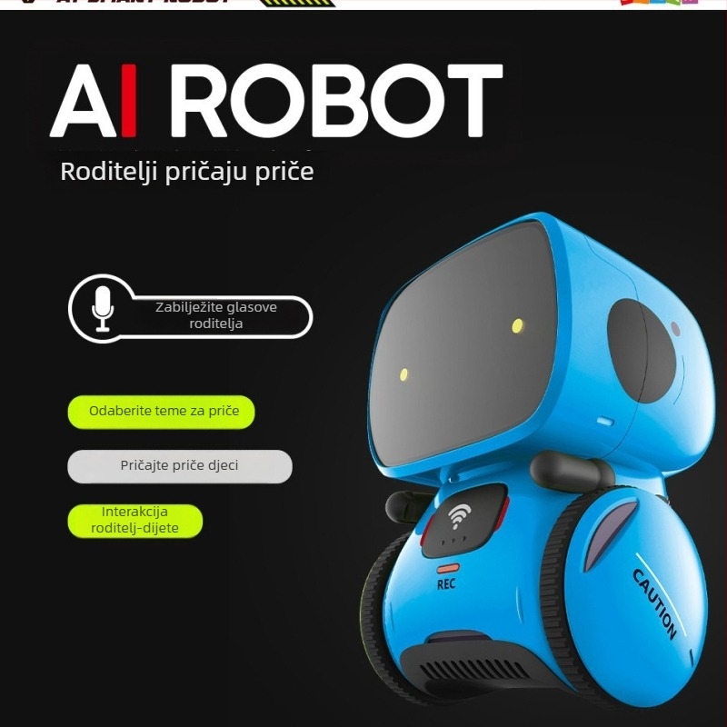 AI dijaloški robot za rano obrazovanje — obrazovni stroj priče i plesa, daljinsko upravljanje, prepoznavanje glasa, glazba/snimač, dodirna reakcija