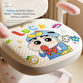 Navlaka za stolicu – elastična puna navlaka za jastuk, protuklizna, otporna na habanje, zaštita od ogrebotina mačaka; moderan stil; oblik: Vanzemaljac