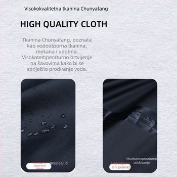 Dugi prilagođeni kišni pončo, reflektirajući, unisex, od jednog komada, pojačana konstrukcija