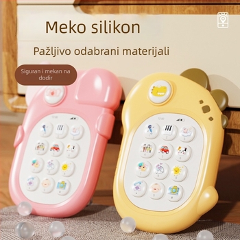 Edukativni govoreći dječji telefon, dvojezični kinesko-engl., glazba i glas, plastično kućište, s litijskom baterijom, bez memorije, za djecu 0-3.