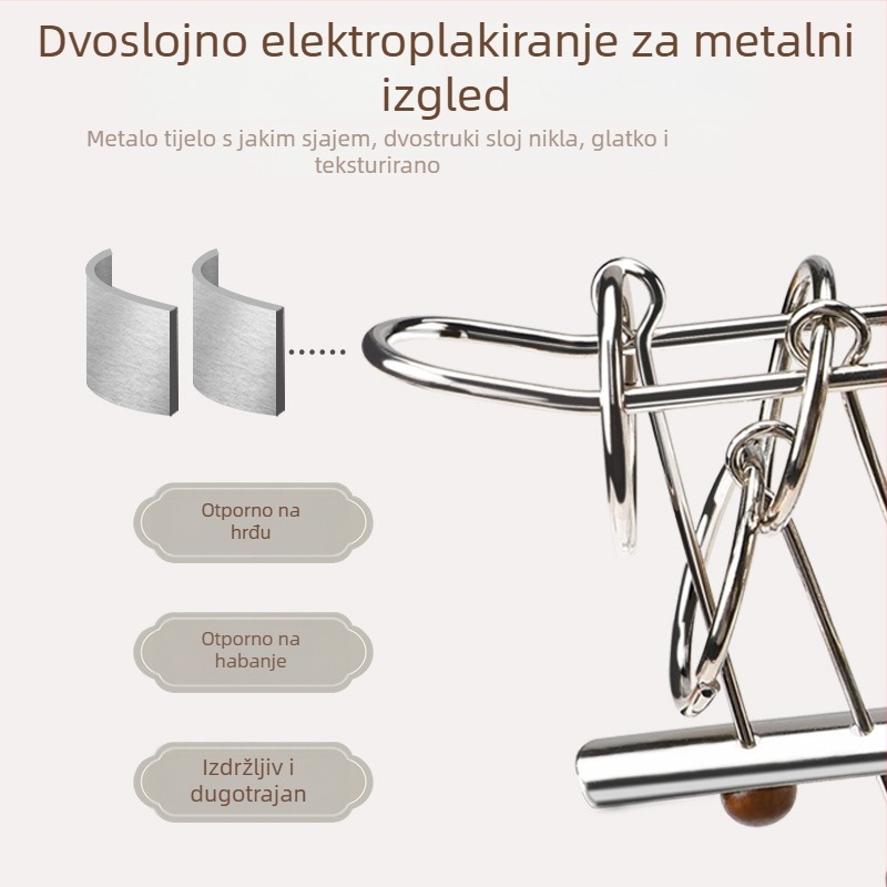 Puzzle s devet poveznica – Željezni prsten za otključavanje za djecu 4–6 godina