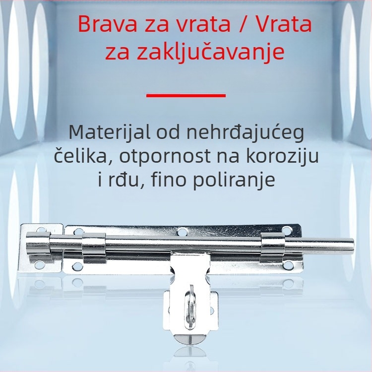 Tip A brava za vrata od nehrđajućeg čelika s dvostrukim zaključavanjem, moderni minimalistički stil