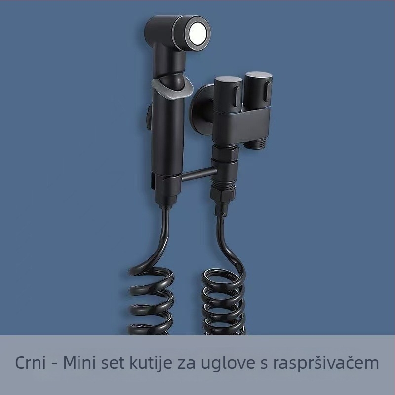 Bakreni WC raspršivač ventila, 1 ulaz – 2 izlaza, visokotlačni vodeni mlaz, kutni ventil, Super Clean