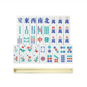 Džepni mahjong set s 144 pločicama, ručno okretanje, za kućnu upotrebu i putovanja, idealan za teambuilding i zabave, razvija logičko razmišljanje, koordinaciju ruka-oko i interakciju