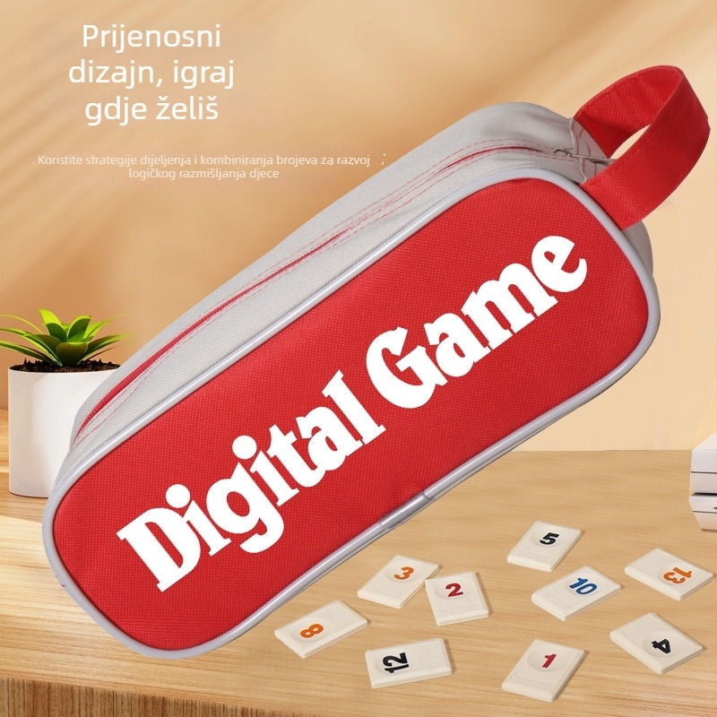 Izraelski Mahjong Prenosiva Stolna Igra s Karti - Plastična Edukativna Igra za Uzrast 4–61 Godina