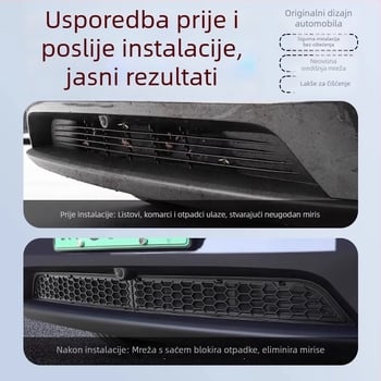 Tesla Model Y Nova verzija Insekt-propustna mreža za haubu i zaštita dovoda zraka (ABS)