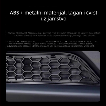 Tesla Model Y Nova verzija Insekt-propustna mreža za haubu i zaštita dovoda zraka (ABS)