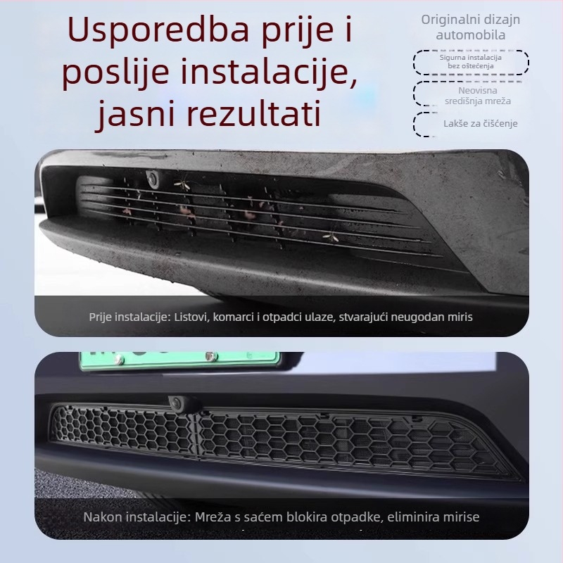 Tesla Model Y Nova verzija Insekt-propustna mreža za haubu i zaštita dovoda zraka (ABS)