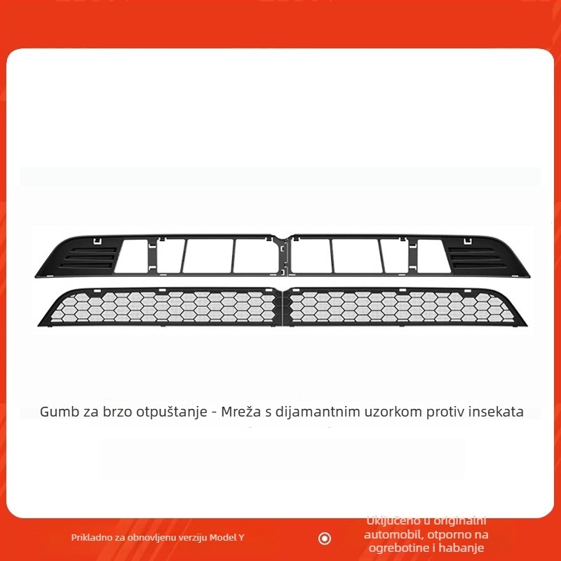 Tesla Model Y Nova verzija Insekt-propustna mreža za haubu i zaštita dovoda zraka (ABS)