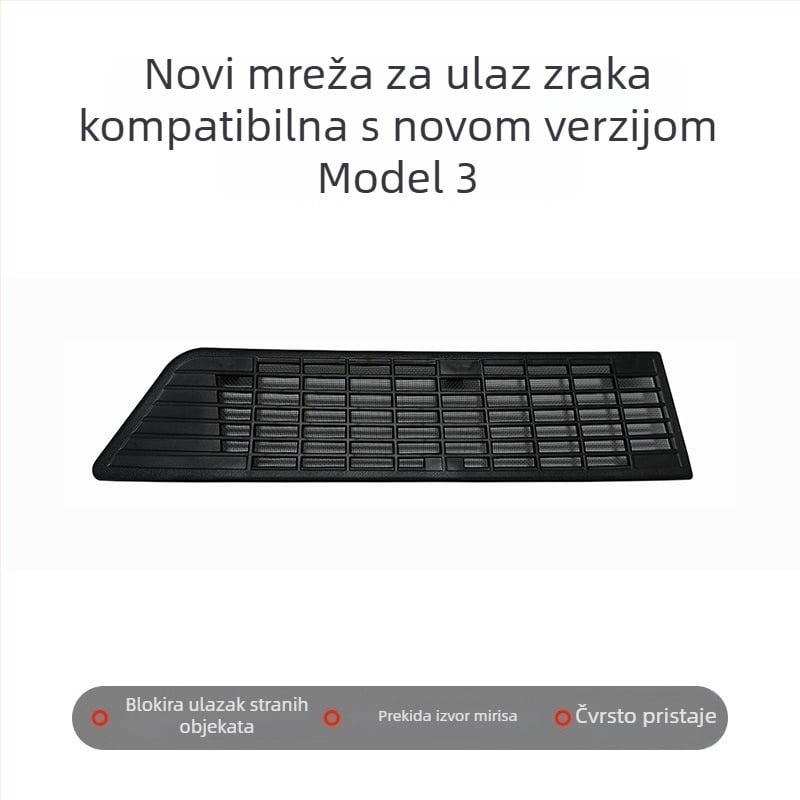 Tesla Model Y Nova verzija Insekt-propustna mreža za haubu i zaštita dovoda zraka (ABS)