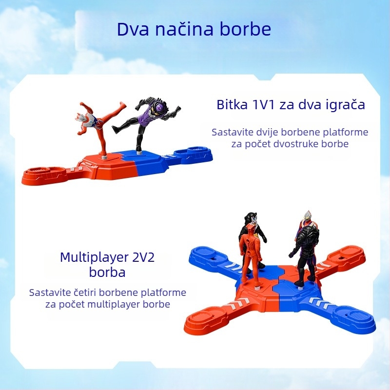 Višestruka arena borbena igra: heroji protiv čudovišta, interaktivna za roditelje i djecu (Materijal: plastika; Dobna granica: 7-35; Tip: arena borba; Tema: heroji protiv čudovišta)