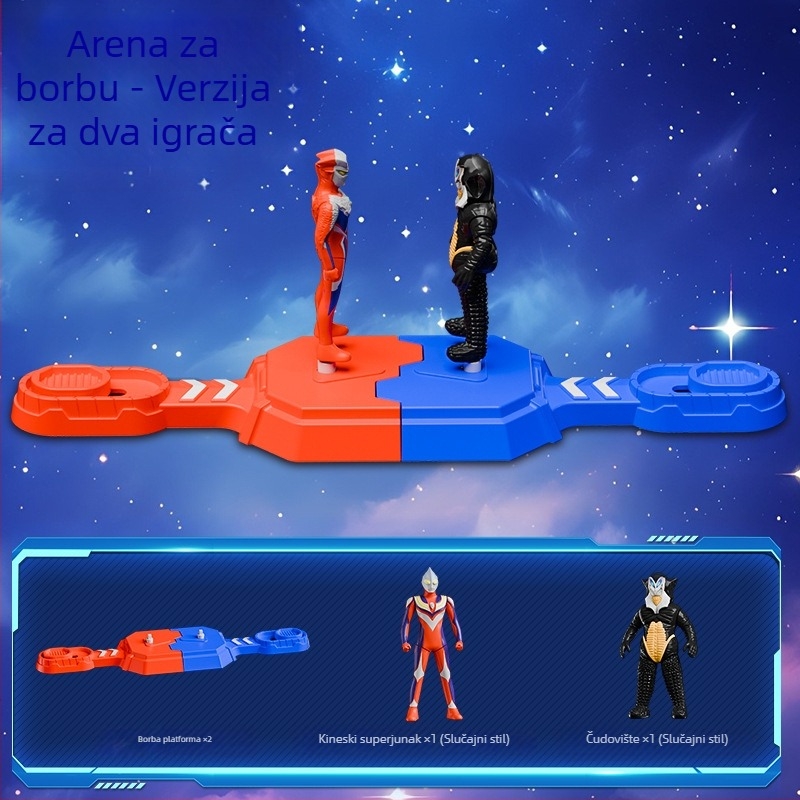 Višestruka arena borbena igra: heroji protiv čudovišta, interaktivna za roditelje i djecu (Materijal: plastika; Dobna granica: 7-35; Tip: arena borba; Tema: heroji protiv čudovišta)