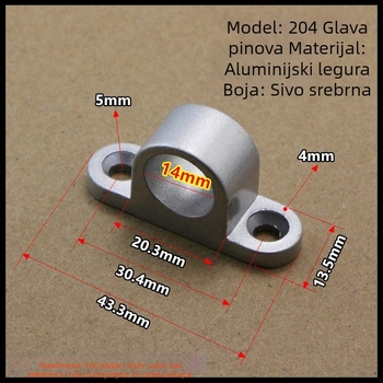 Automatska zasuna od aluminijevog legura za klizna vrata — tip zrakoplovne zasune, model 204, Xinjiliang, moderni minimalistički stil