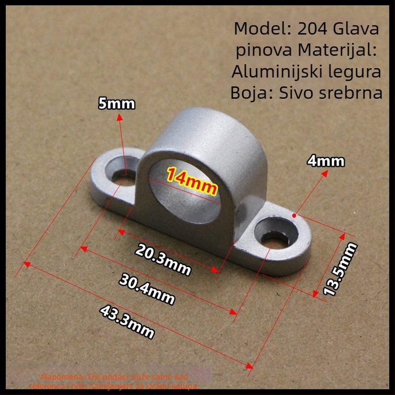 Automatska zasuna od aluminijevog legura za klizna vrata — tip zrakoplovne zasune, model 204, Xinjiliang, moderni minimalistički stil