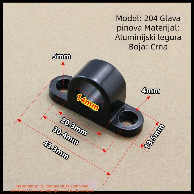 Automatska zasuna od aluminijevog legura za klizna vrata — tip zrakoplovne zasune, model 204, Xinjiliang, moderni minimalistički stil