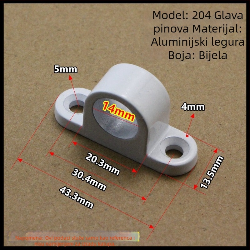 Automatska zasuna od aluminijevog legura za klizna vrata — tip zrakoplovne zasune, model 204, Xinjiliang, moderni minimalistički stil
