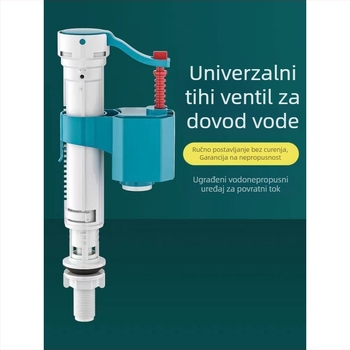 Univerzalni dovodni ventil za WC, anti-povratni, visoki tlak, nehrđajući čelik, CUPC certificiran