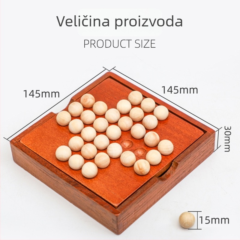 Drveni Kongming šah za djecu – jednostavan obrazovni proizvod koji razvija inteligenciju i koordinaciju ruka-oka