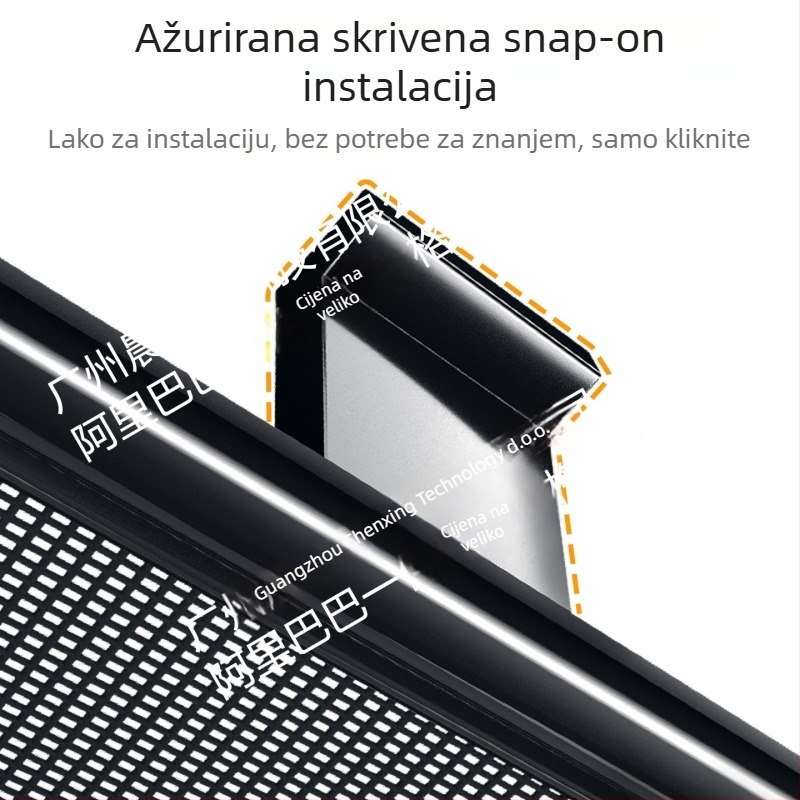 Dekorativna traka za prednju rešetku Honda CR-V, zaštita od insekata, ABS materijal