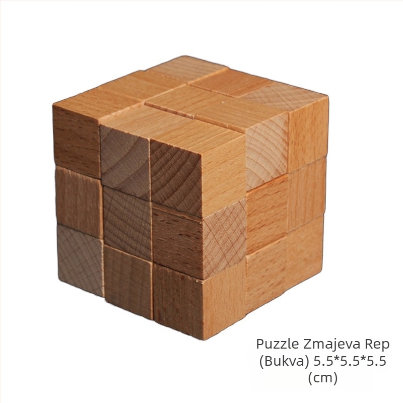 Drveni puzzle Kongming Lock / Luban Lock — DAOTOYS, model Zc–dwsl, za uzrast 7–14 godina