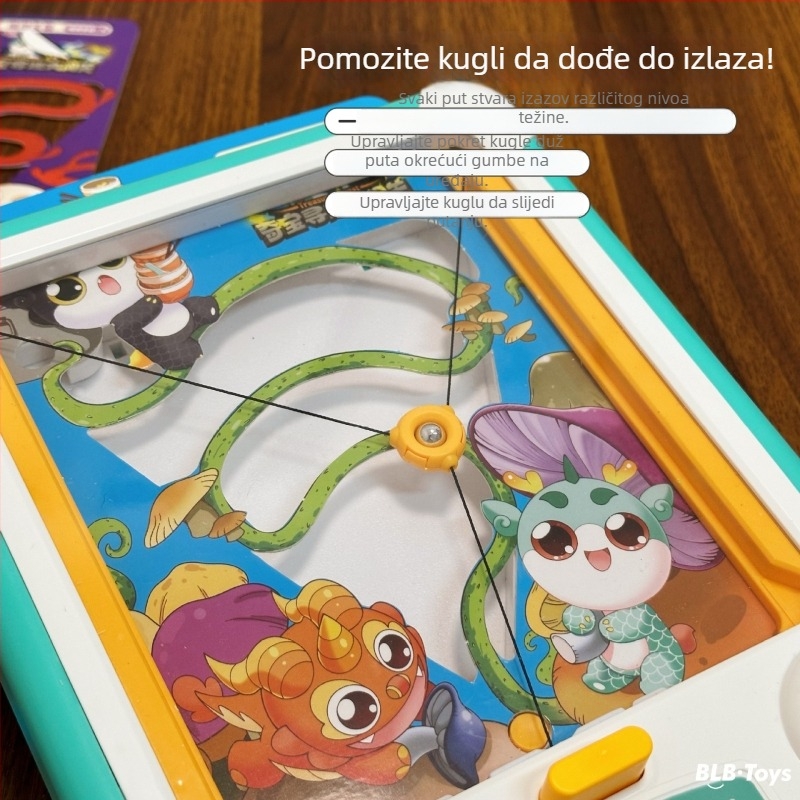 Družena igra za ranu edukaciju: avantura s kartama u labirintu za poboljšanje koordinacije ruka-oko i kognitivnog razvoja, za djecu 4-6 godina.