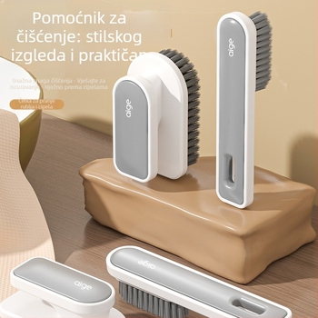 Agger četka za cipele s dugim držalom, mekane dlačice, plastična, višenamjenska za cipele i odjeću